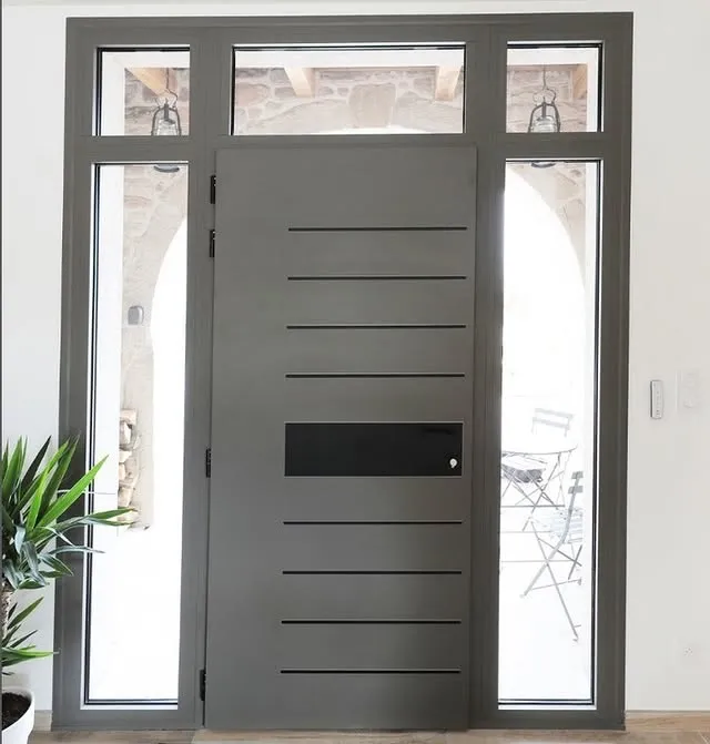 Porte d'entrée contemporaine vitrée — Voiron